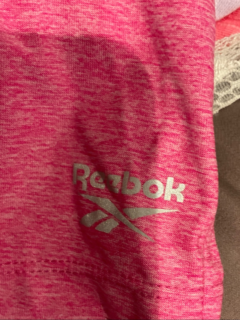 Reebok Women's Pink Short Sleeve Crew Neck Tee - Picture 4 of 5